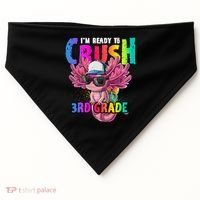 I'm Ready To Crush 3rd Grade Axolotl Back To School 2 USA-Made Doggie Bandana thumb 0