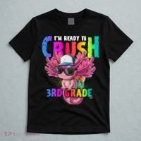 I'm Ready To Crush 3rd Grade Axolotl Back To School 2 T-Shirt thumb 5