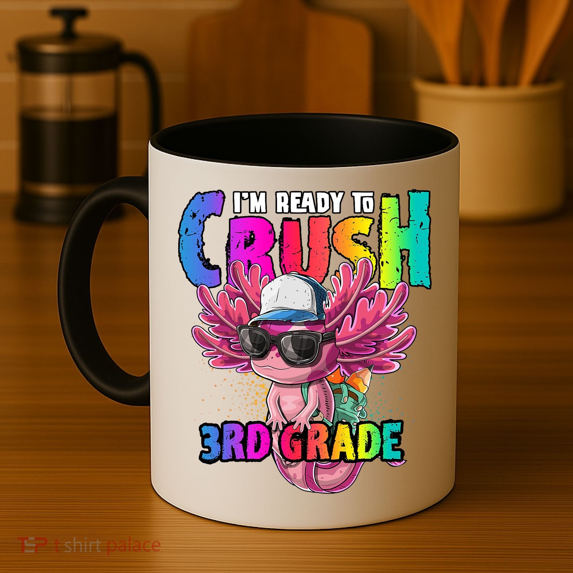 I'm Ready To Crush 3rd Grade Axolotl Back To School 2 Coffee Mug