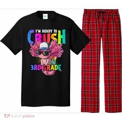 I'm Ready To Crush 3rd Grade Axolotl Back To School 2 Pajama Set