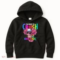 I'm Ready To Crush 3rd Grade Axolotl Back To School 2 Kids Hoodie thumb 0