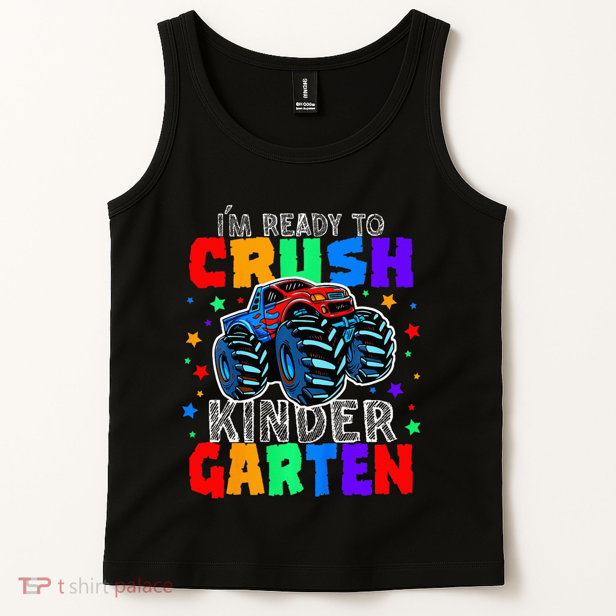 I'm Ready to Crush Kindergarten Monster Truck Tank Top