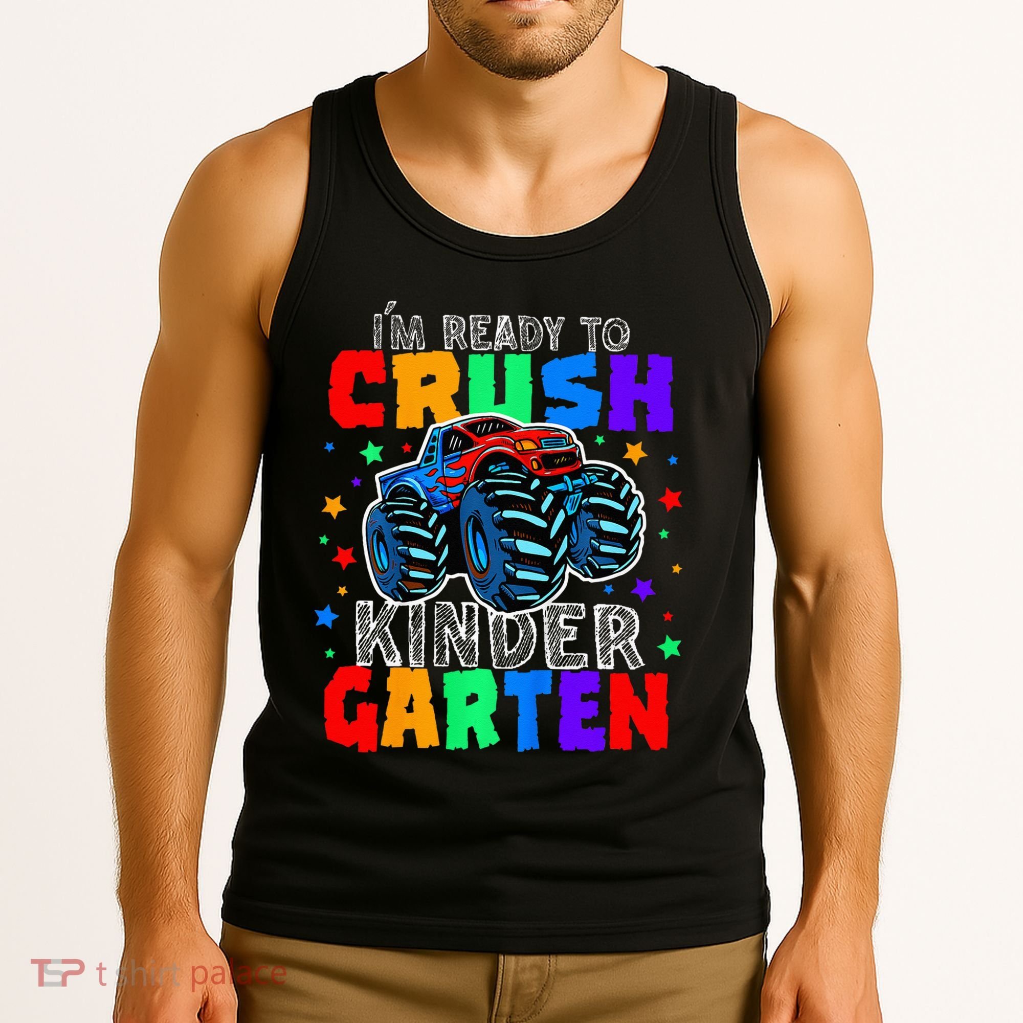I'm Ready to Crush Kindergarten Monster Truck Tank Top