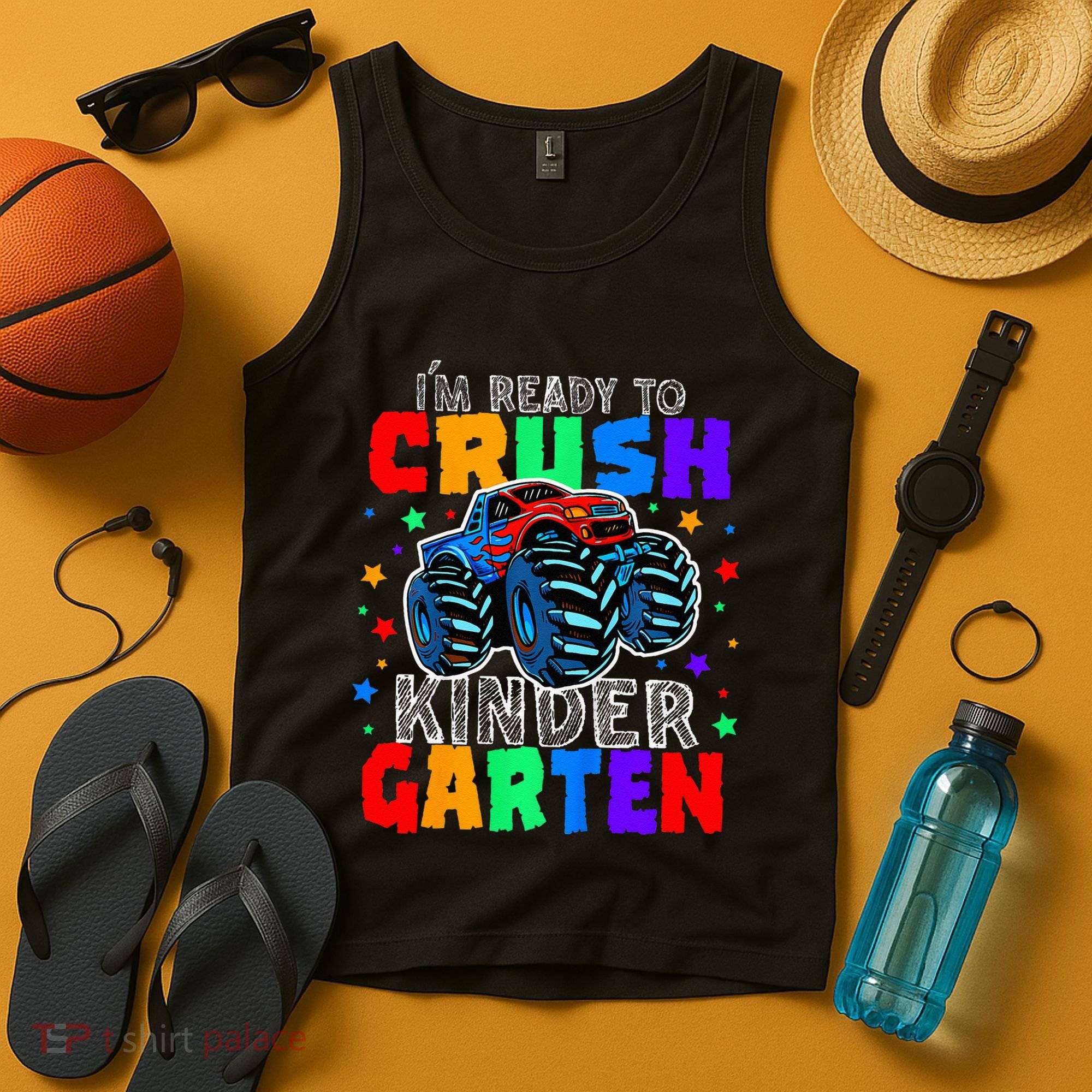 I'm Ready to Crush Kindergarten Monster Truck Tank Top