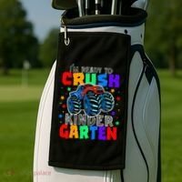 I'm Ready to Crush Kindergarten Monster Truck Golf Towel thumb 2