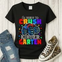 I'm Ready to Crush Kindergarten Monster Truck Women's T-Shirt thumb 3