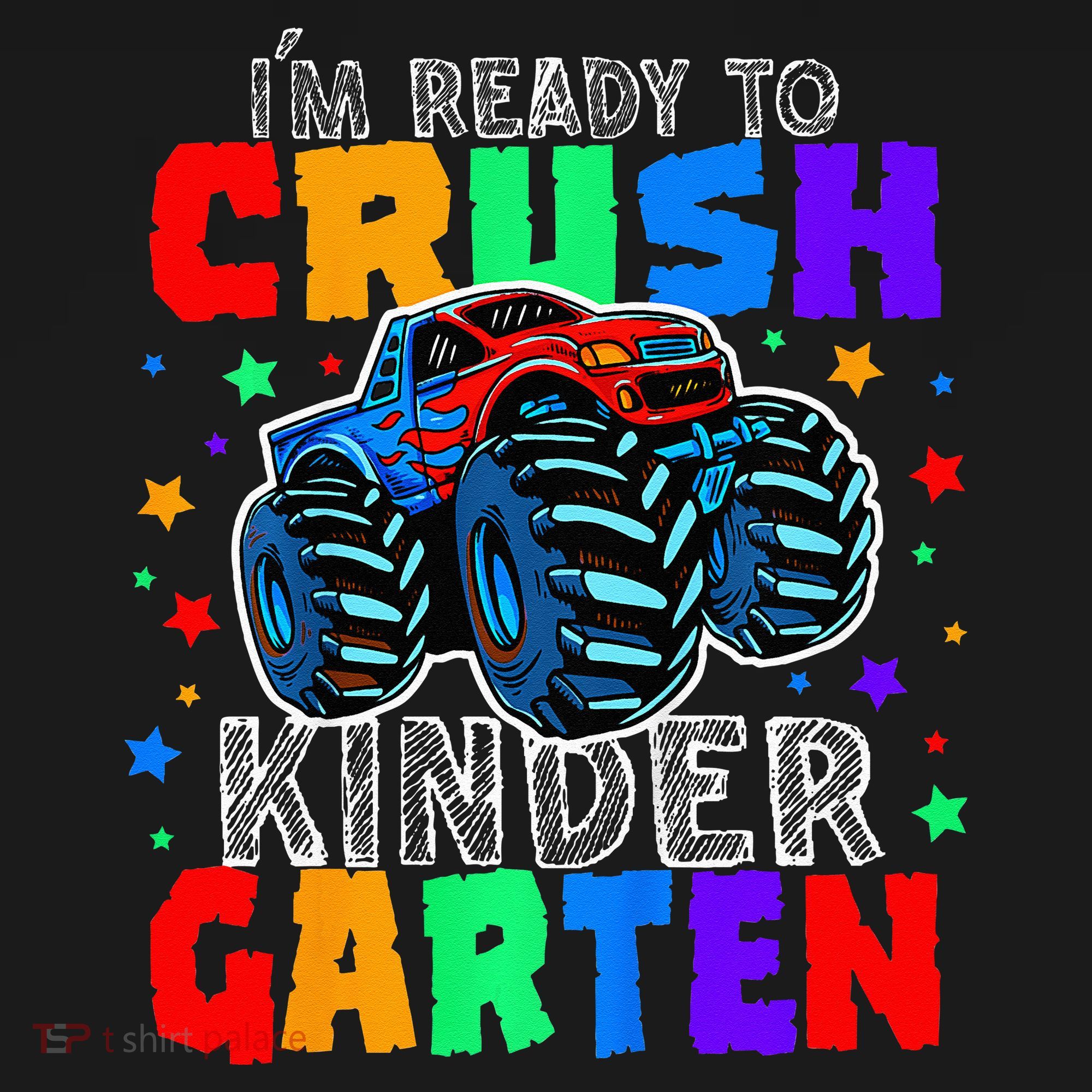 I'm Ready to Crush Kindergarten Monster Truck Kids Sweatshirt