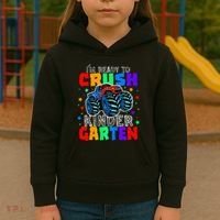 I'm Ready to Crush Kindergarten Monster Truck Kids Hoodie thumb 3