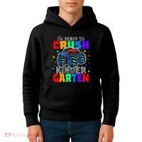 I'm Ready to Crush Kindergarten Monster Truck Kids Hoodie thumb 4