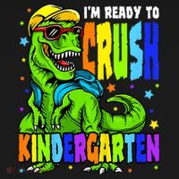 I'm Ready to Crush Kindergarten Dinosaur 1st Day of School Ornament thumb 1