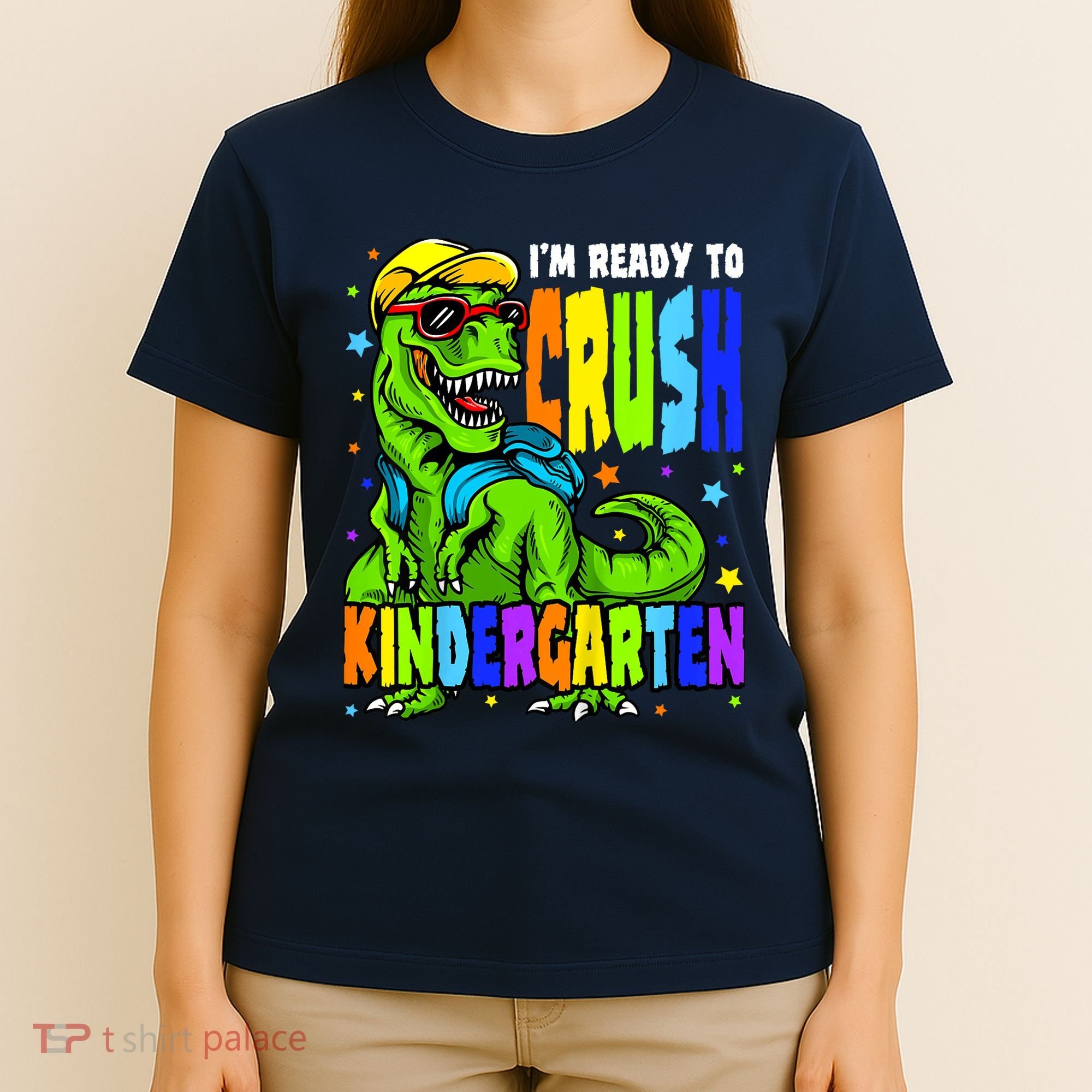 I'm Ready to Crush Kindergarten Dinosaur 1st Day of School T-Shirt
