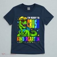I'm Ready to Crush Kindergarten Dinosaur 1st Day of School T-Shirt thumb 5