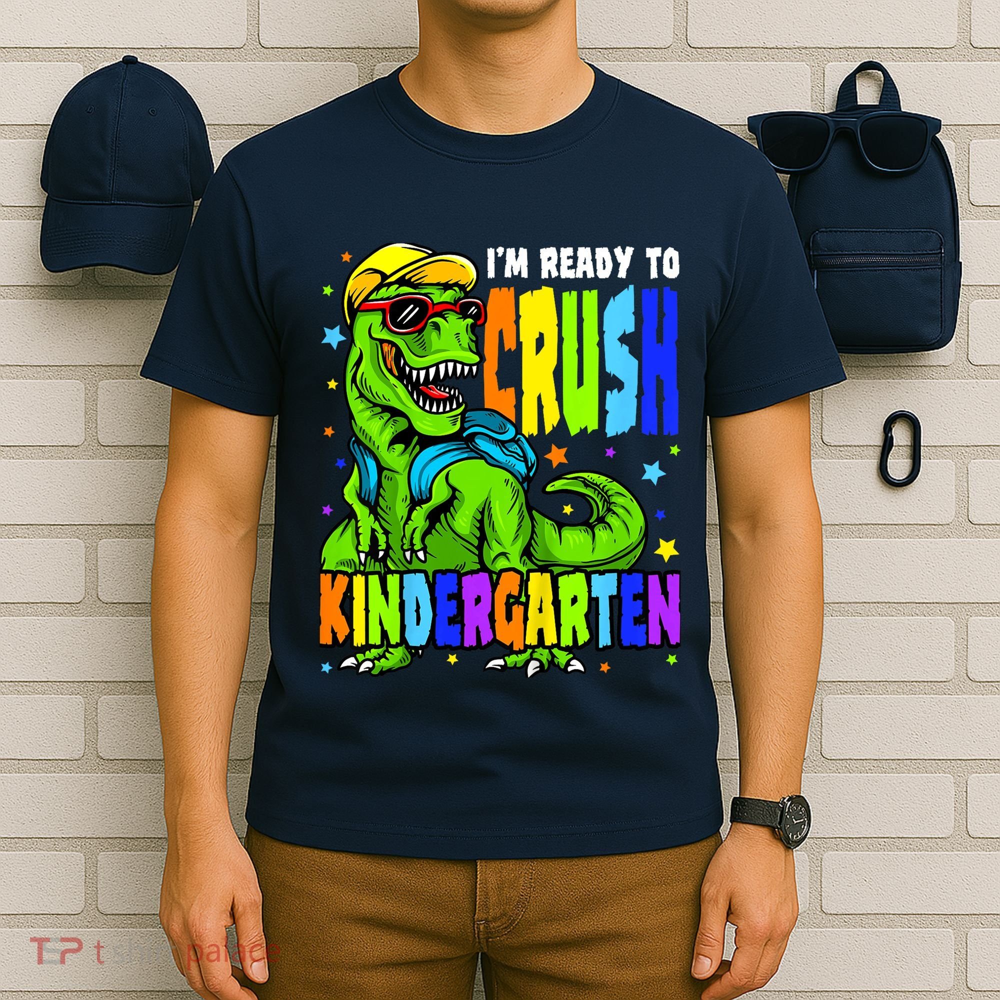 I'm Ready to Crush Kindergarten Dinosaur 1st Day of School T-Shirt