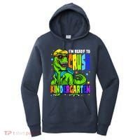 I'm Ready to Crush Kindergarten Dinosaur 1st Day of School Women's Hoodie thumb 0