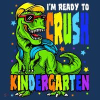I'm Ready to Crush Kindergarten Dinosaur 1st Day of School Mousepad thumb 1