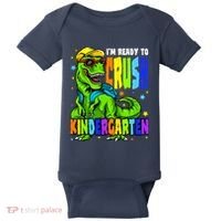 I'm Ready to Crush Kindergarten Dinosaur 1st Day of School Baby Bodysuit thumb 0