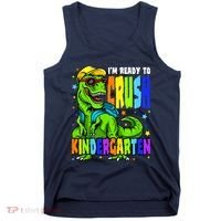 I'm Ready to Crush Kindergarten Dinosaur 1st Day of School Tank Top thumb 0
