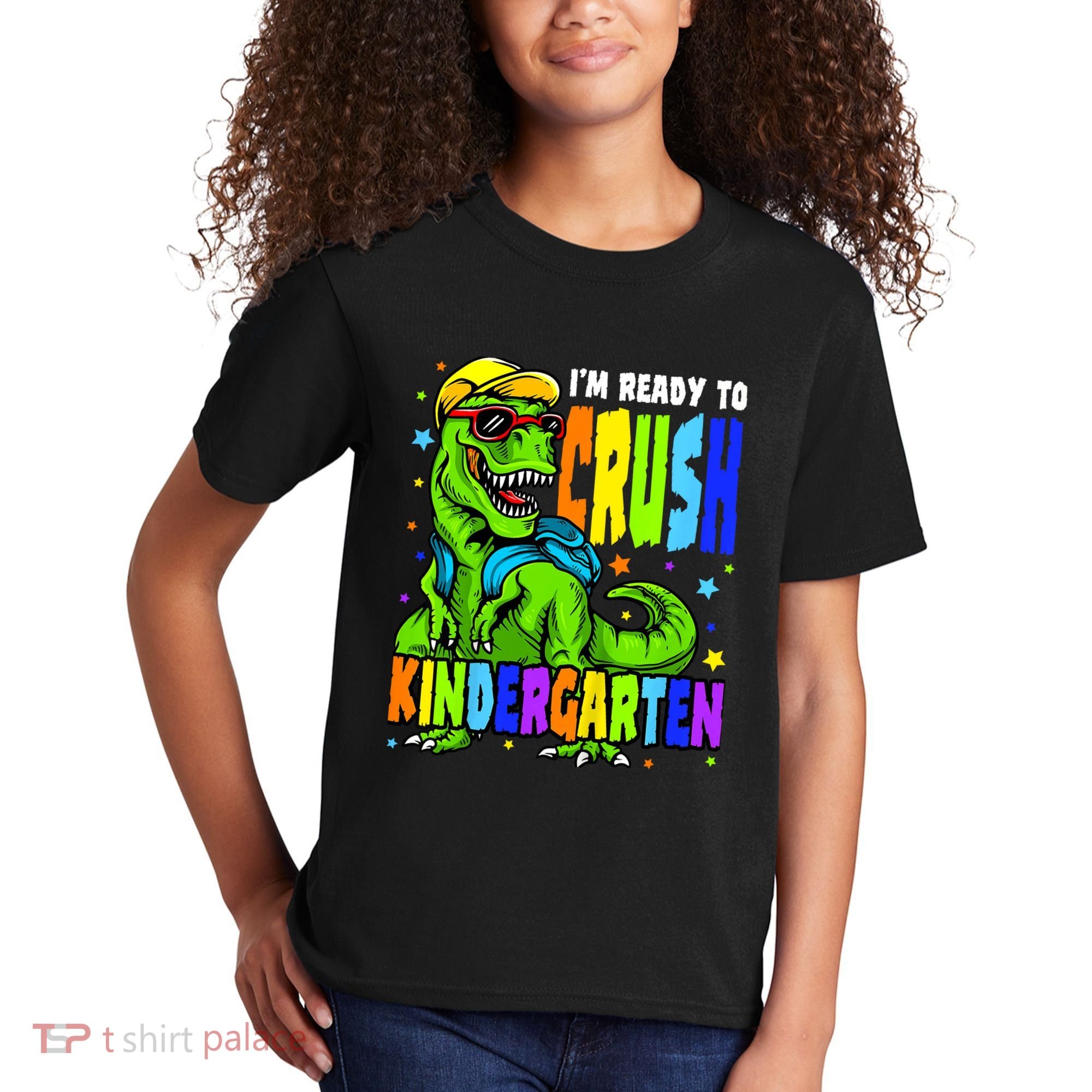 I'm Ready to Crush Kindergarten Dinosaur 1st Day of School Kids T-Shirt