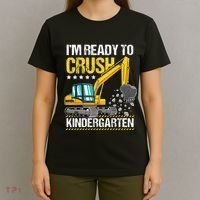 I'm Ready To Crush Kindergarten Construction Vehicle T-Shirt thumb 4
