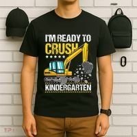 I'm Ready To Crush Kindergarten Construction Vehicle T-Shirt thumb 6