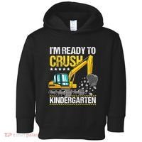 I'm Ready To Crush Kindergarten Construction Vehicle Toddler Hoodie thumb 0