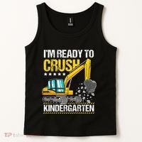 I'm Ready To Crush Kindergarten Construction Vehicle Tank Top thumb 2