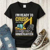 I'm Ready To Crush Kindergarten Construction Vehicle Women's T-Shirt thumb 3