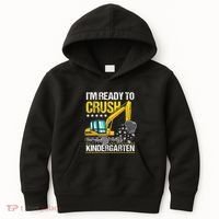 I'm Ready To Crush Kindergarten Construction Vehicle Kids Hoodie thumb 0