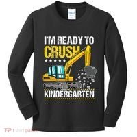 I'm Ready To Crush Kindergarten Construction Vehicle Kids Long Sleeve Shirt thumb 0