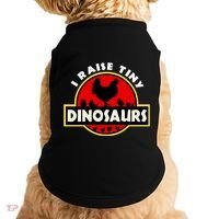 I Raise Tiny Dinosaurs Chicken Lover Gift Doggie Tank thumb 0