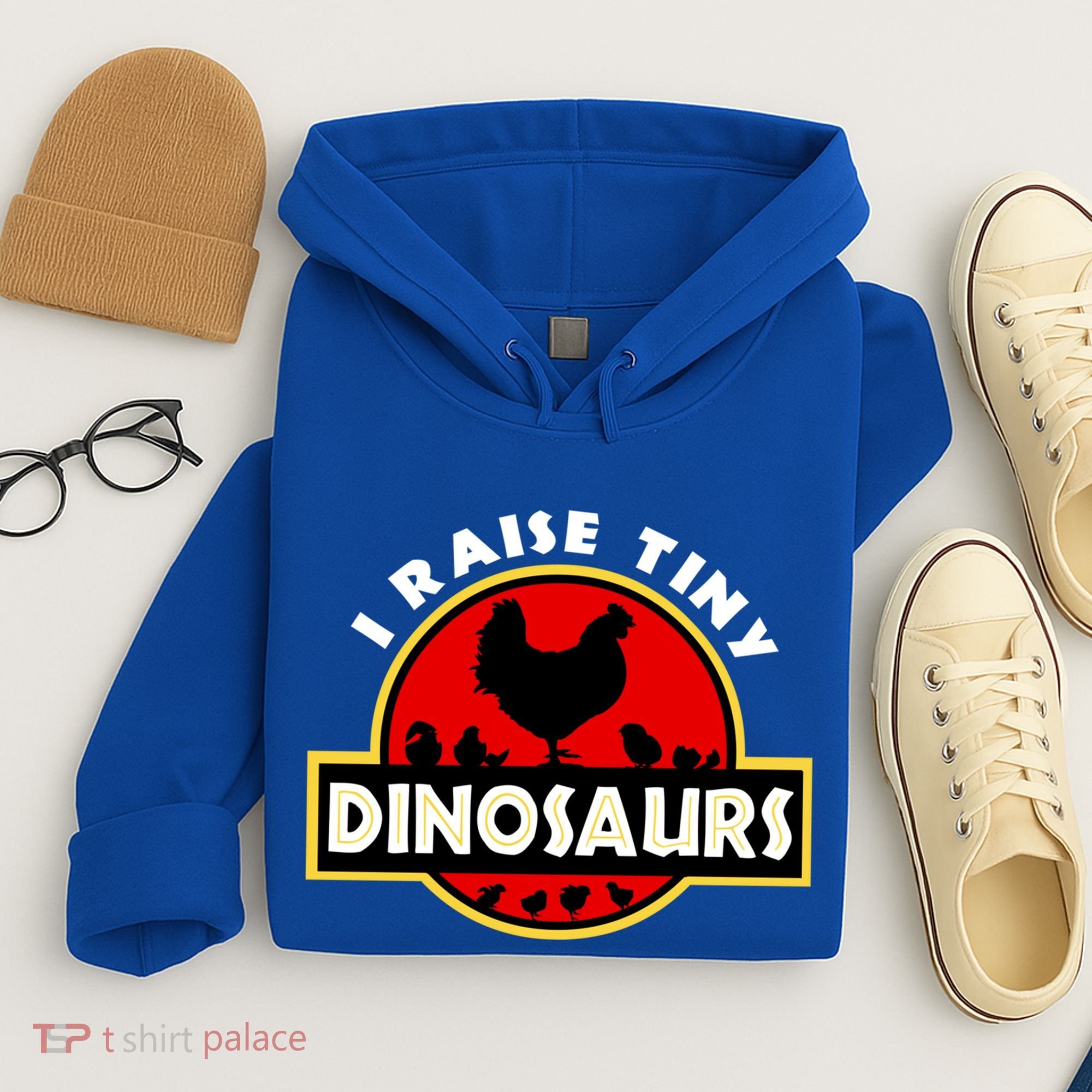 I Raise Tiny Dinosaurs Chicken Lover Gift Hoodie