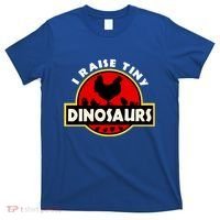 I Raise Tiny Dinosaurs Chicken Lover Gift T-Shirt thumb 0