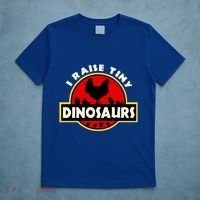 I Raise Tiny Dinosaurs Chicken Lover Gift T-Shirt thumb 5