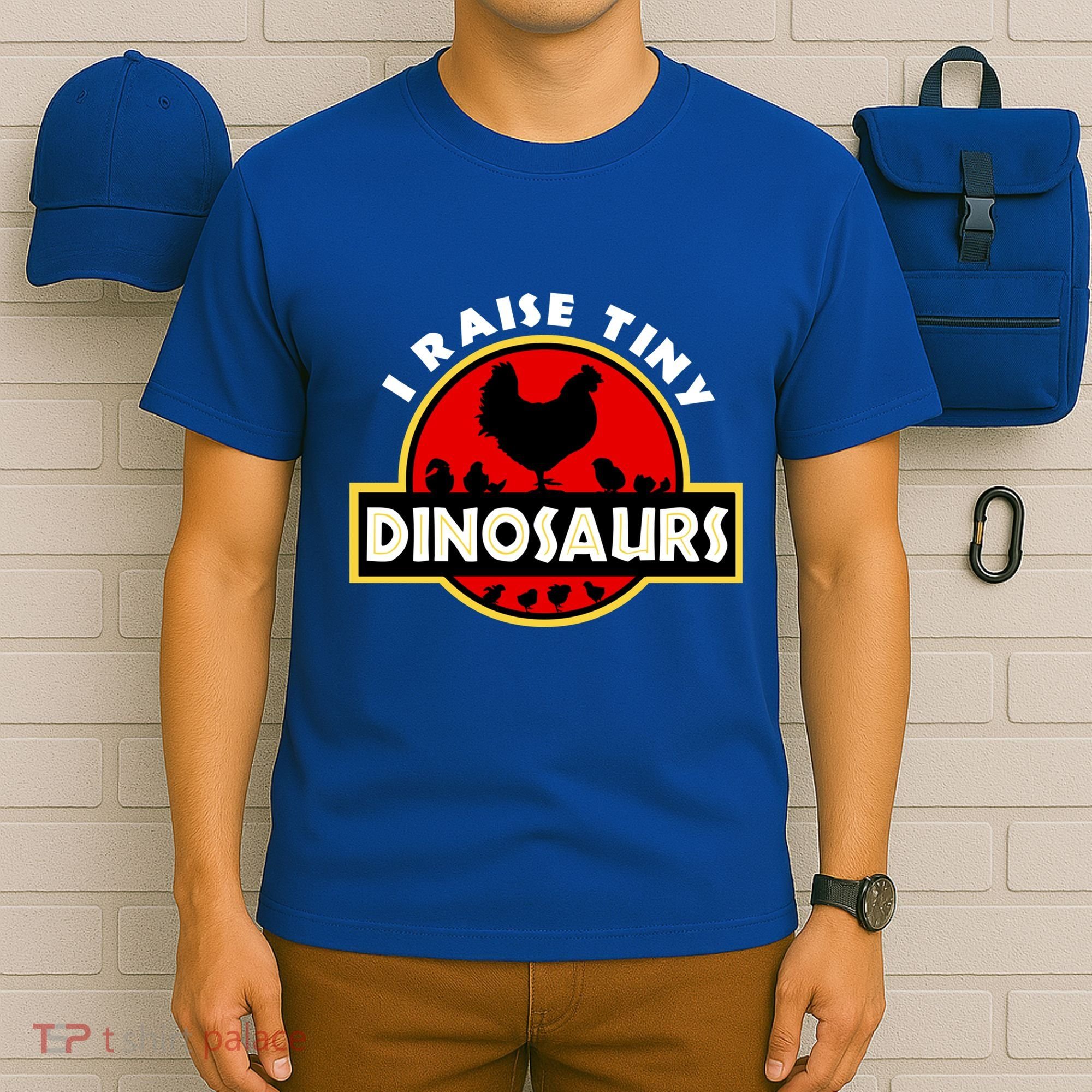 I Raise Tiny Dinosaurs Chicken Lover Gift T-Shirt