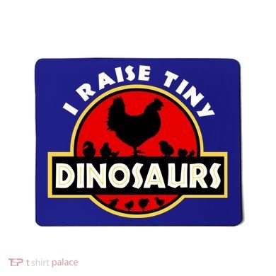 I Raise Tiny Dinosaurs Chicken Lover Gift Mousepad