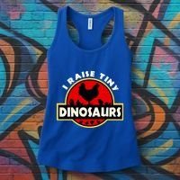 I Raise Tiny Dinosaurs Chicken Lover Gift Women's Tank Top thumb 3