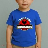 I Raise Tiny Dinosaurs Chicken Lover Gift Toddler T-Shirt thumb 2