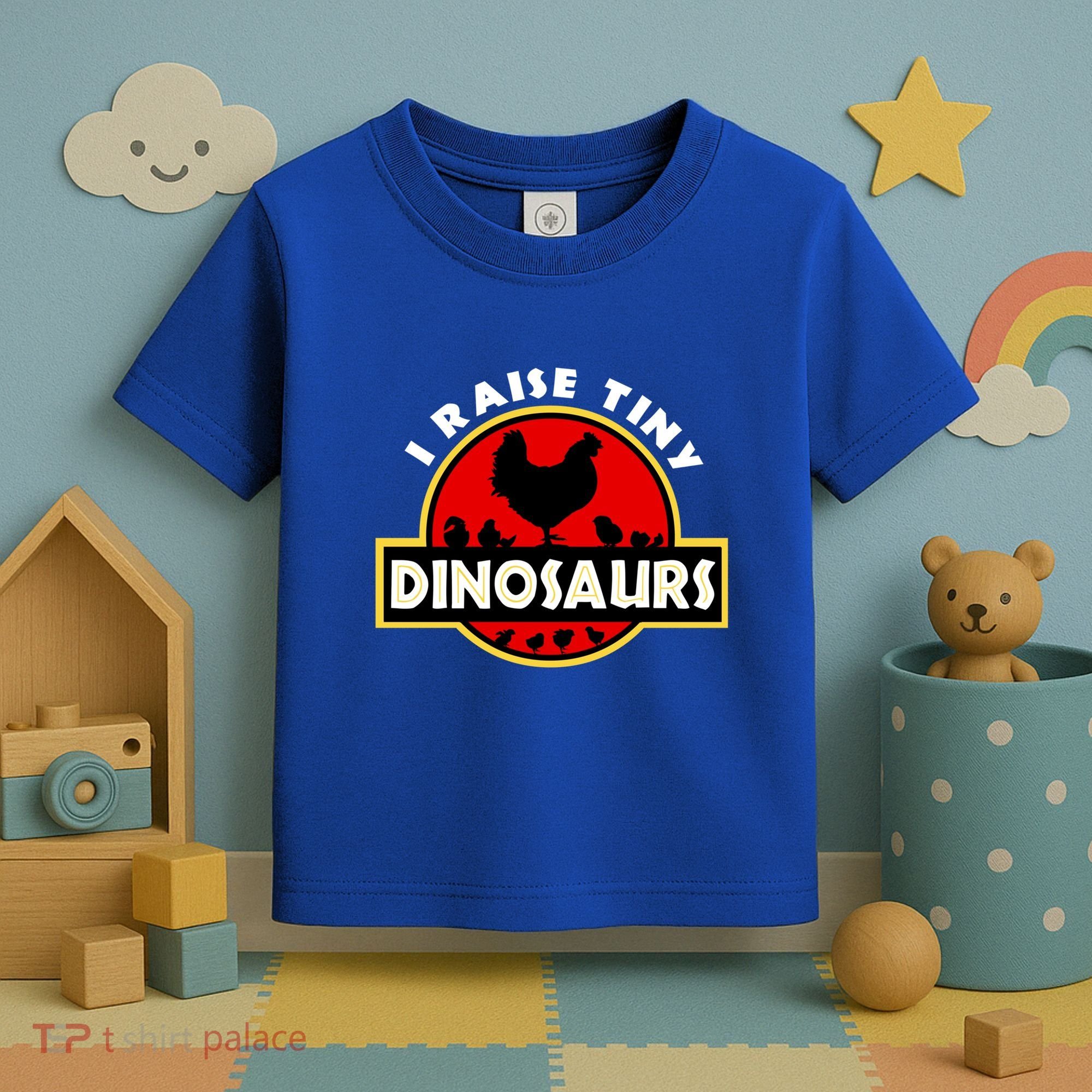I Raise Tiny Dinosaurs Chicken Lover Gift Toddler T-Shirt