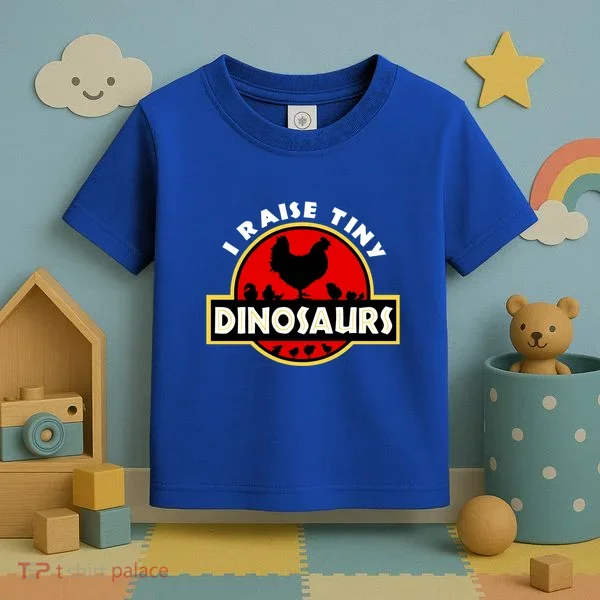 I Raise Tiny Dinosaurs Chicken Lover Gift Toddler T-Shirt