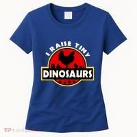 I Raise Tiny Dinosaurs Chicken Lover Gift Women's T-Shirt thumb 0