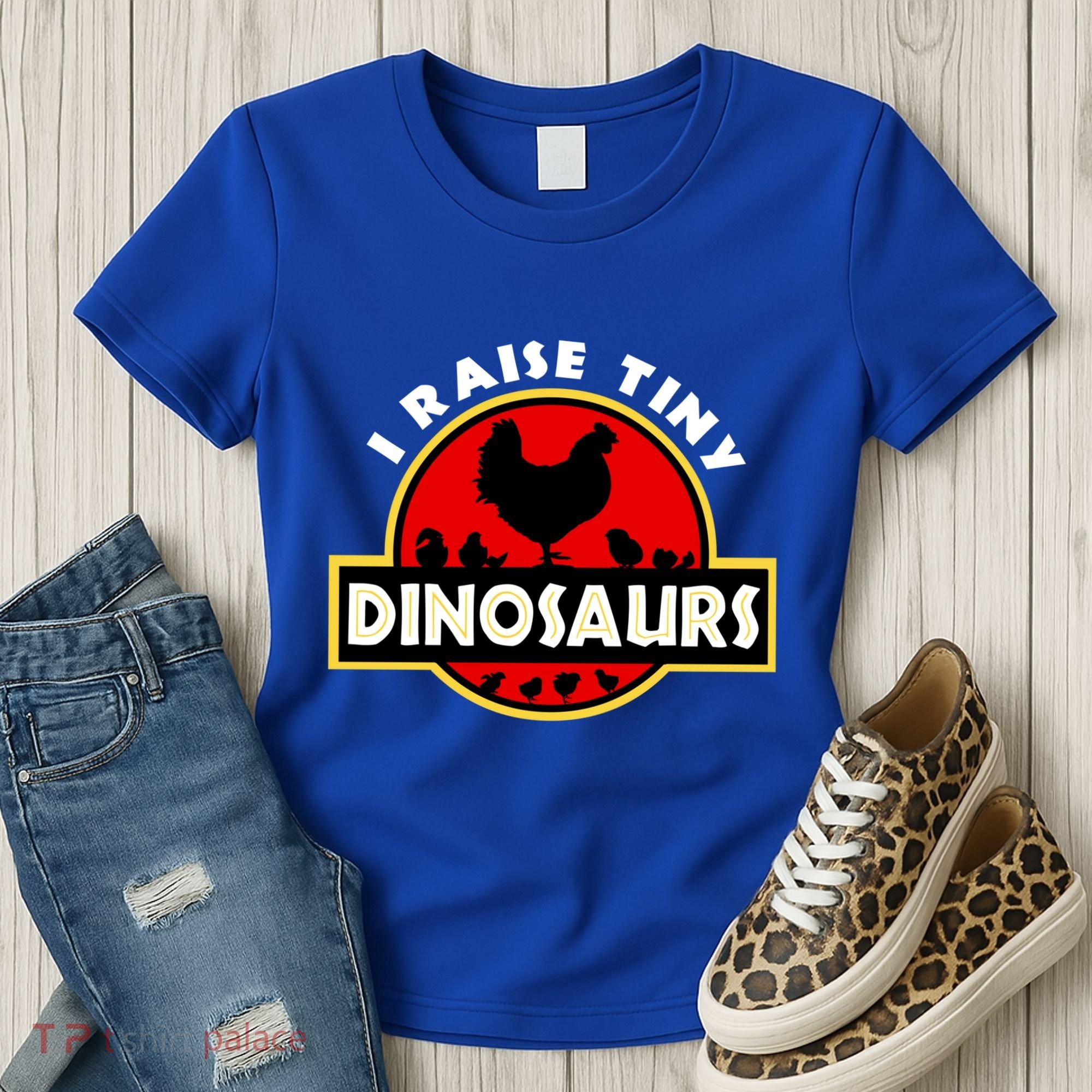 I Raise Tiny Dinosaurs Chicken Lover Gift Women's T-Shirt