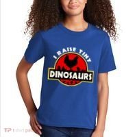 I Raise Tiny Dinosaurs Chicken Lover Gift Kids T-Shirt thumb 2