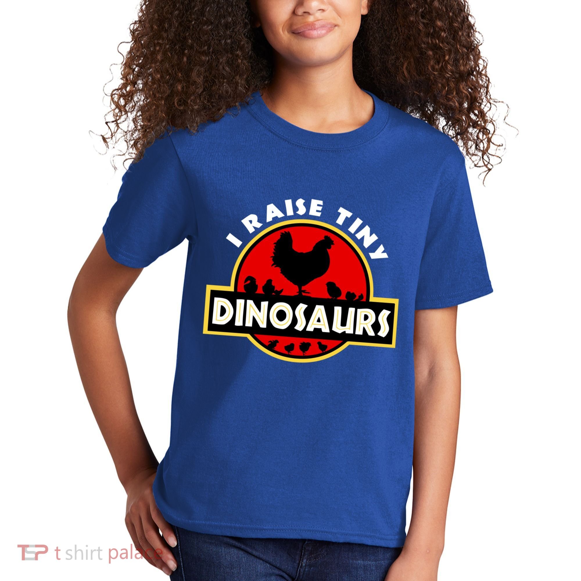I Raise Tiny Dinosaurs Chicken Lover Gift Kids T-Shirt