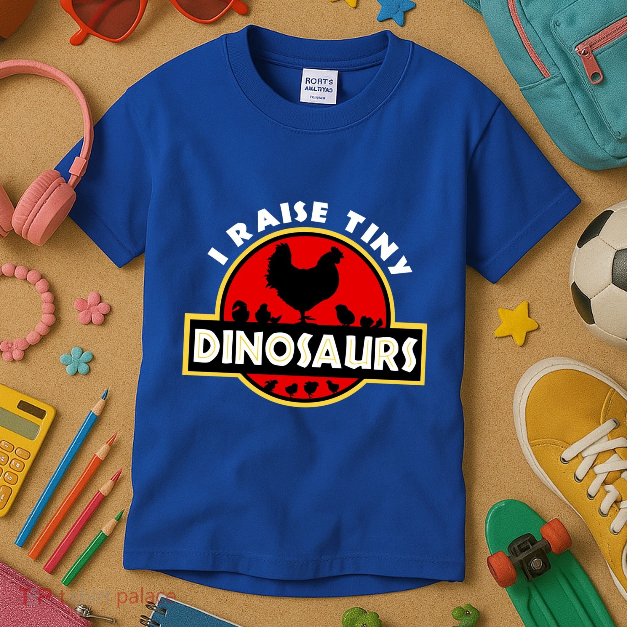 I Raise Tiny Dinosaurs Chicken Lover Gift Kids T-Shirt
