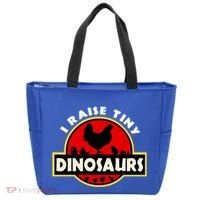 I Raise Tiny Dinosaurs Chicken Lover Gift Tote Bag thumb 0