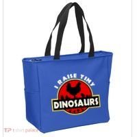 I Raise Tiny Dinosaurs Chicken Lover Gift Tote Bag thumb 2