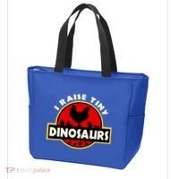 I Raise Tiny Dinosaurs Chicken Lover Gift Tote Bag thumb 3