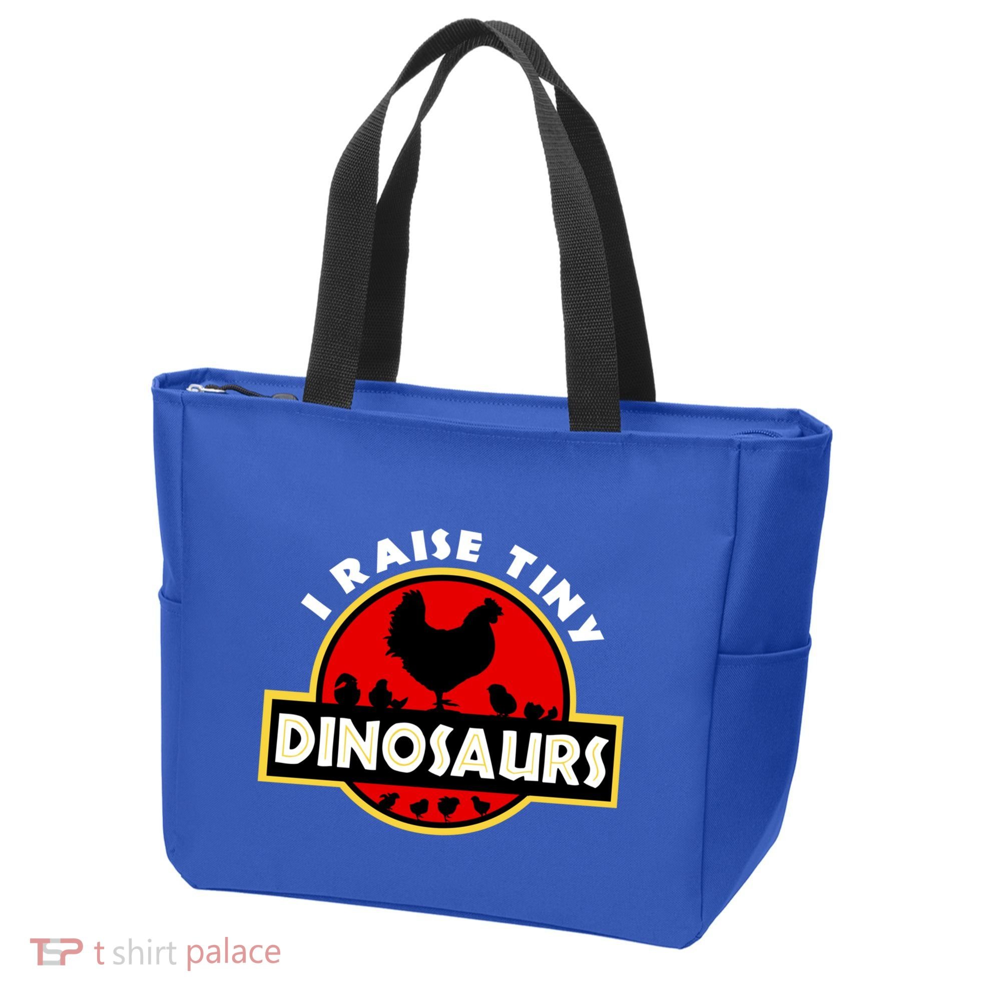I Raise Tiny Dinosaurs Chicken Lover Gift Tote Bag