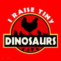I Raise Tiny Dinosaurs Chicken Lover Gift Santa Hat thumb 1
