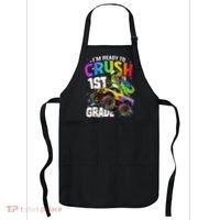 I'm Ready To Crush 1st Grade Dinosaur Back To School Apron thumb 0
